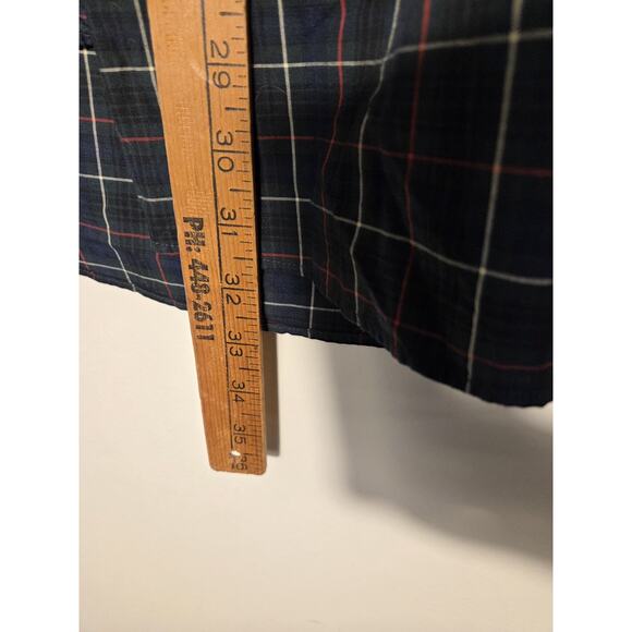 J Crew Classic Button Down Shirt Blue Plaid 100's 2 Ply Yarn Mens XXL - Picture 6 of 8